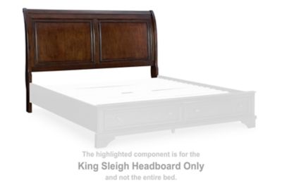 Trellington - Brown - King Sleigh Headboard