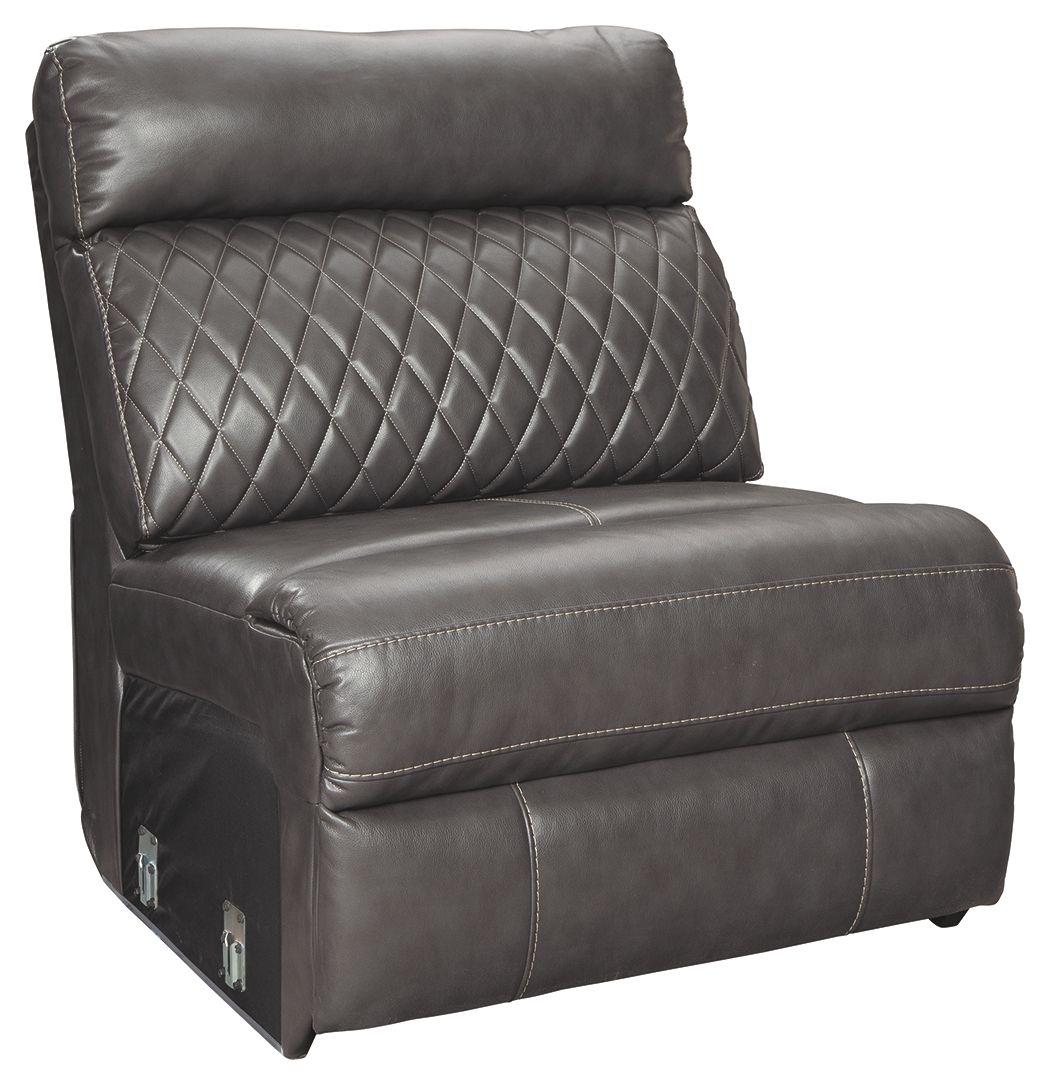 Samperstone - Armless Chair - Gray