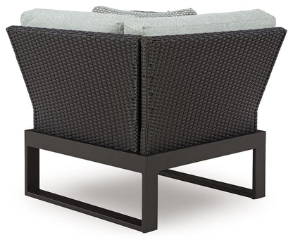 Beachloft - Corner With Cushion - Black / Gray