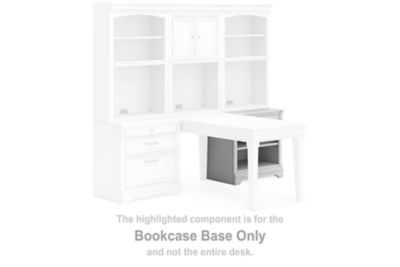 Kanwyn - Bookcase Base - Whitewash