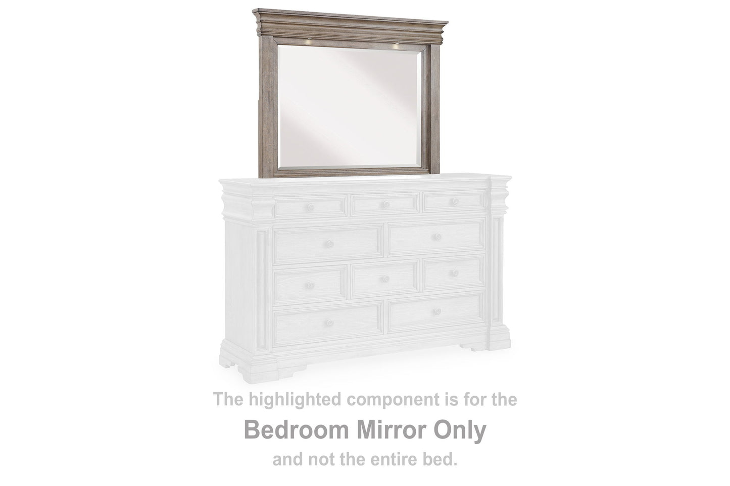 Blairhurst - Bedroom Mirror - Light Grayish Brown