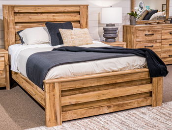 Maystonna - Queen Panel Rails - Brown