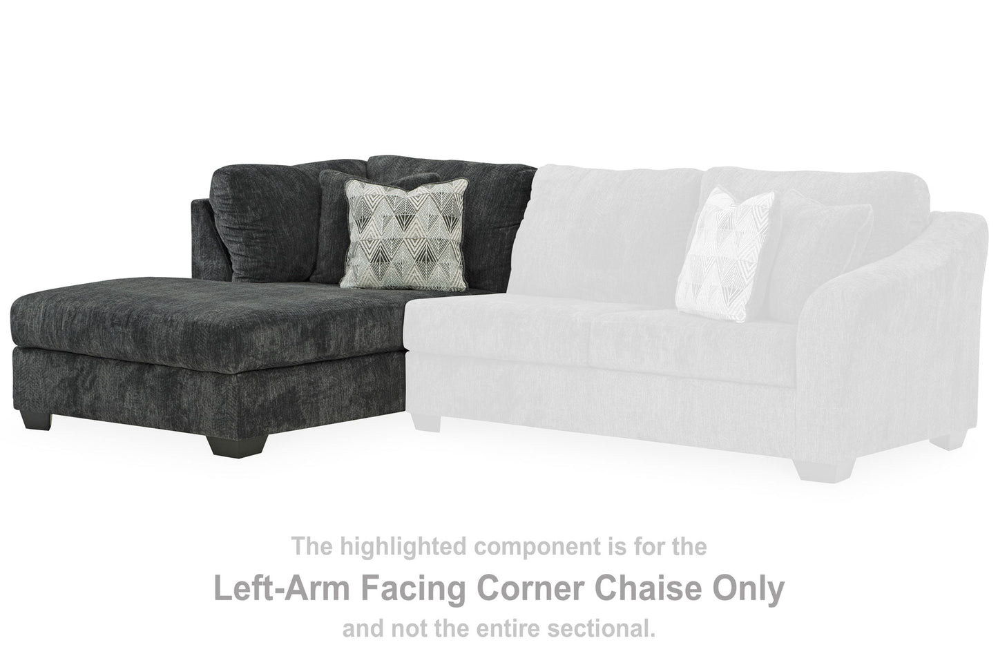 Biddeford - Laf Corner Chaise - Shadow