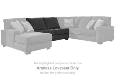 Tracling - Slate - Armless Loveseat