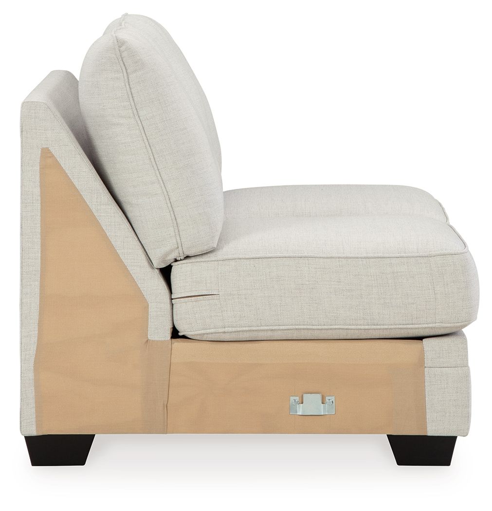 Huntsworth - Armless Loveseat - Dove Gray