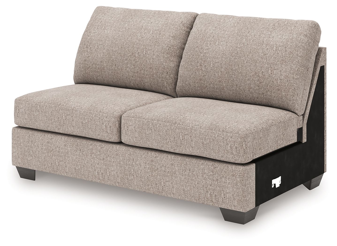 Newellen - Armless Loveseat - Beige