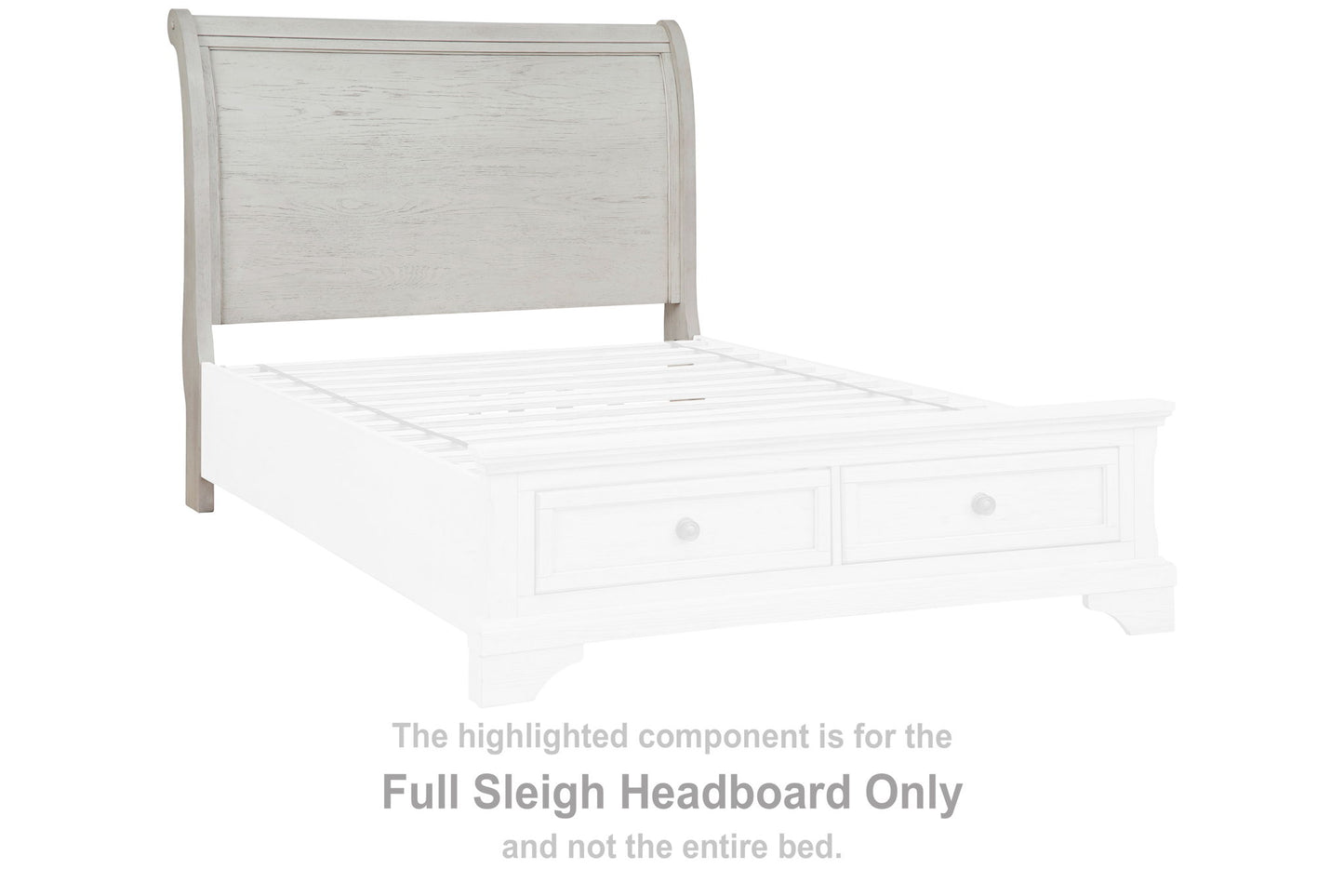 Robbinsdale - Full Sleigh Headboard - Antique White