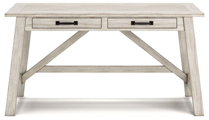 Carynhurst - Home Office Large Leg Desk - Whitewash