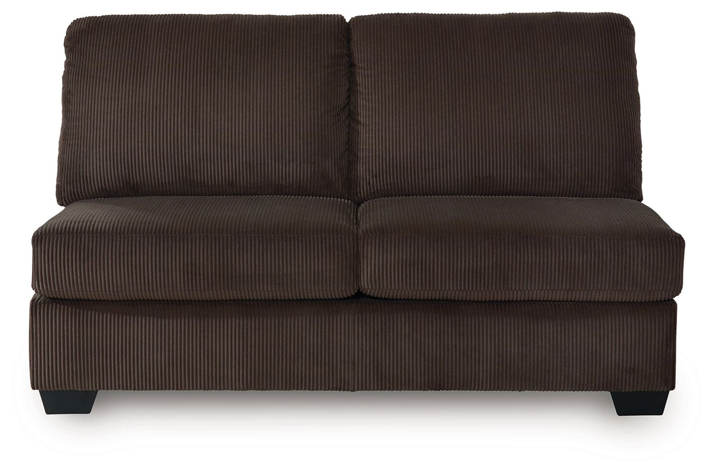 Kimlee - Armless Loveseat - Chocolate