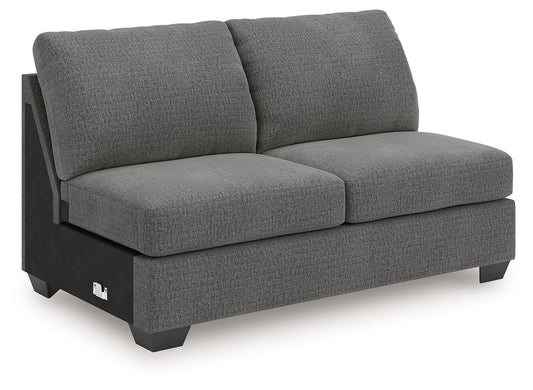 Clarington - Armless Loveseat - Greystone