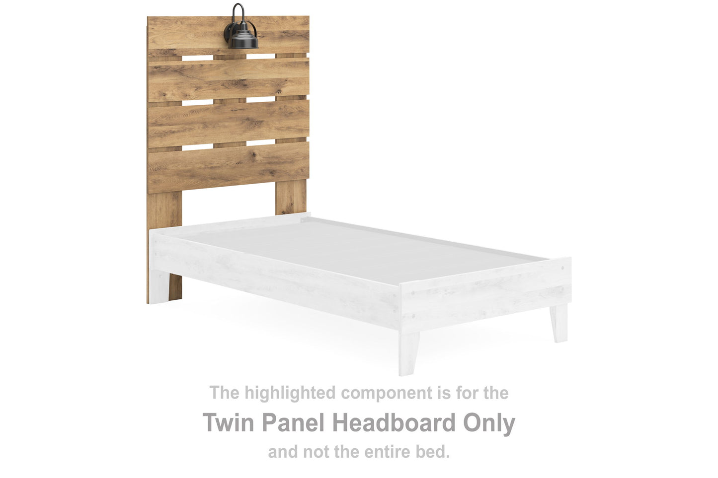 Larstin - Twin Panel Headboard - Brown