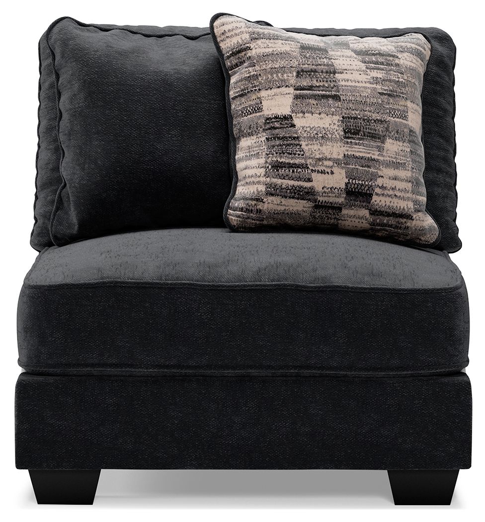 Lavernett - Armless Chair - Charcoal