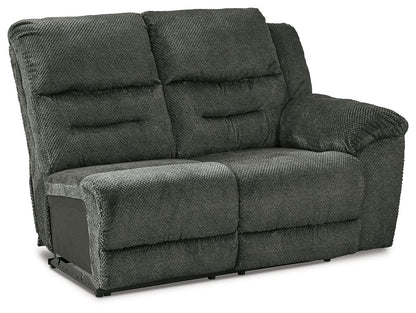 Nettington - Raf Power Rec Loveseat - Smoke