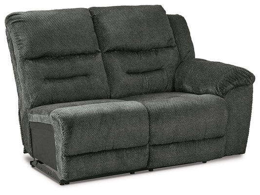 Nettington - Raf Power Rec Loveseat - Smoke