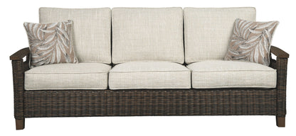 Paradise Trail - Medium Brown - Sofa with Cushion
