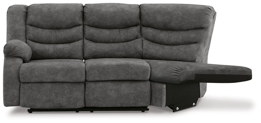 Partymate - Laf Reclining Loveseat - Slate