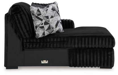 Midnight-Madness - Raf Corner Chaise - Onyx