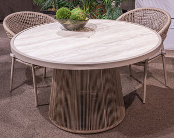 Orchard Beach - Round Dining Room Table Base - Beige