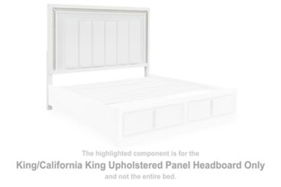 Chalanna - King/California King Upholstered Panel Headboard - White