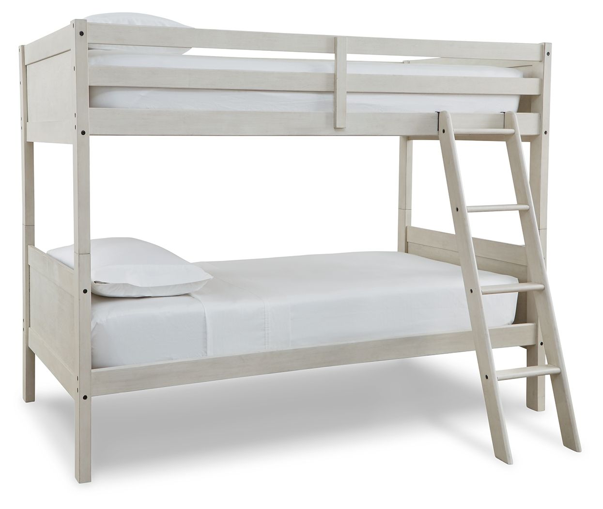 Robbinsdale - Twin/Twin Bunk Bed w/Ladder - Antique White