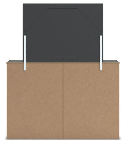 Fraluna - Charcoal - Dresser And Mirror