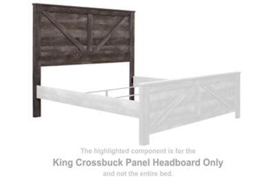 Wynnlow - Gray - King Crossbuck Panel HDBD