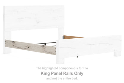 Lawroy - King Panel Rails - Light Natural