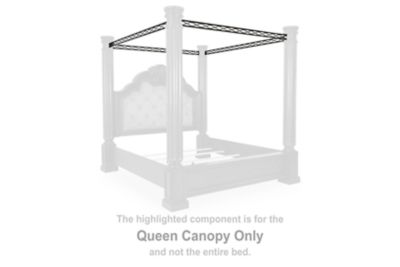 Maylee - Queen Canopy - Dark Brown