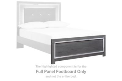 Lodanna - Full Panel Footboard - Gray