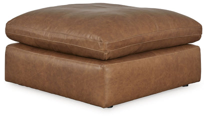 Emilia - 3 Pc. - 2-Piece Sectional Loveseat, Ottoman - Caramel