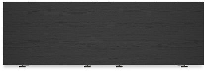 Charlang - Black / Gray - Six Drawer Dresser