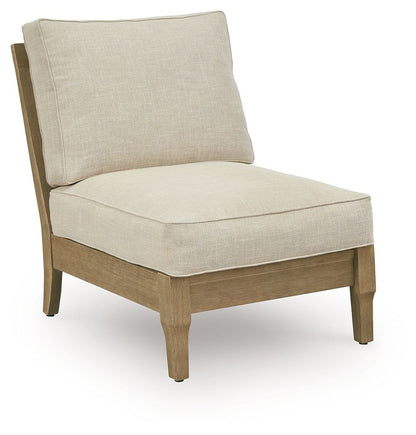 Clare View - Armless Chair With Cushion - Beige