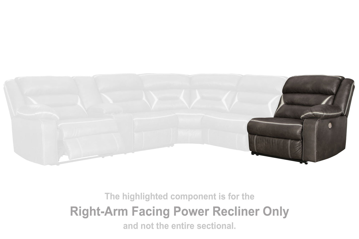Kincord - Raf Zero Wall Power Recliner - Midnight