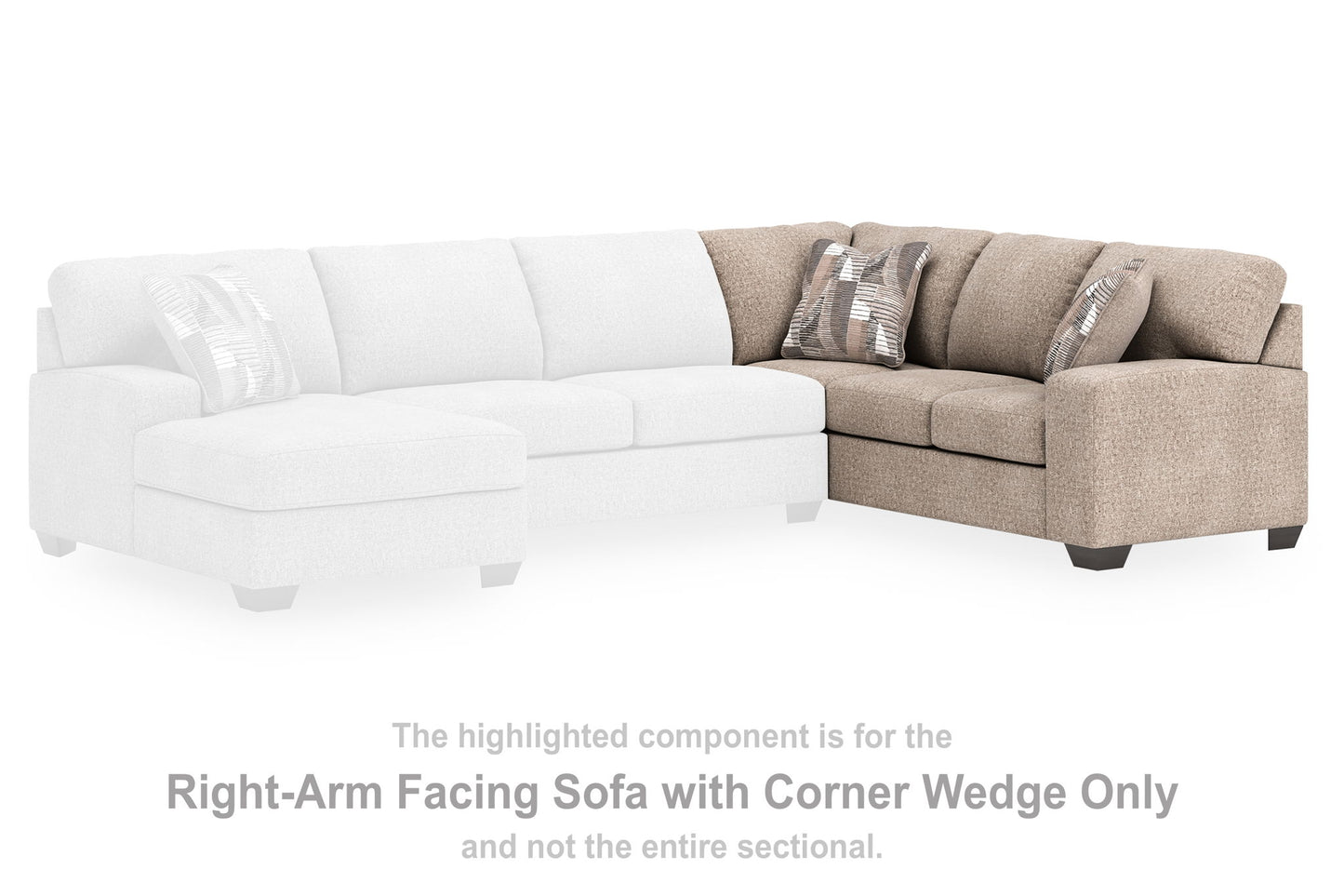 Newellen - RAF Sofa With Corner Wedge - Beige
