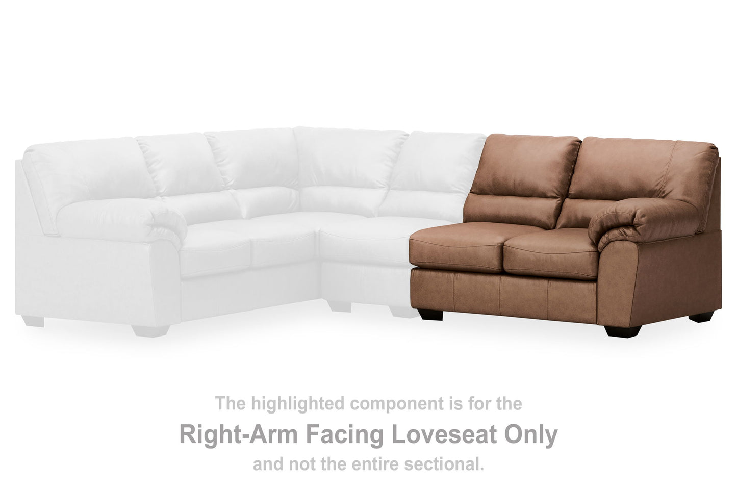 WillowBend - RAF Loveseat - Caramel