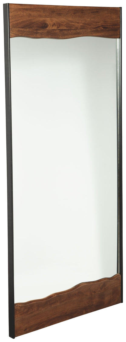 Panchali - Floor Mirror - Brown / Black