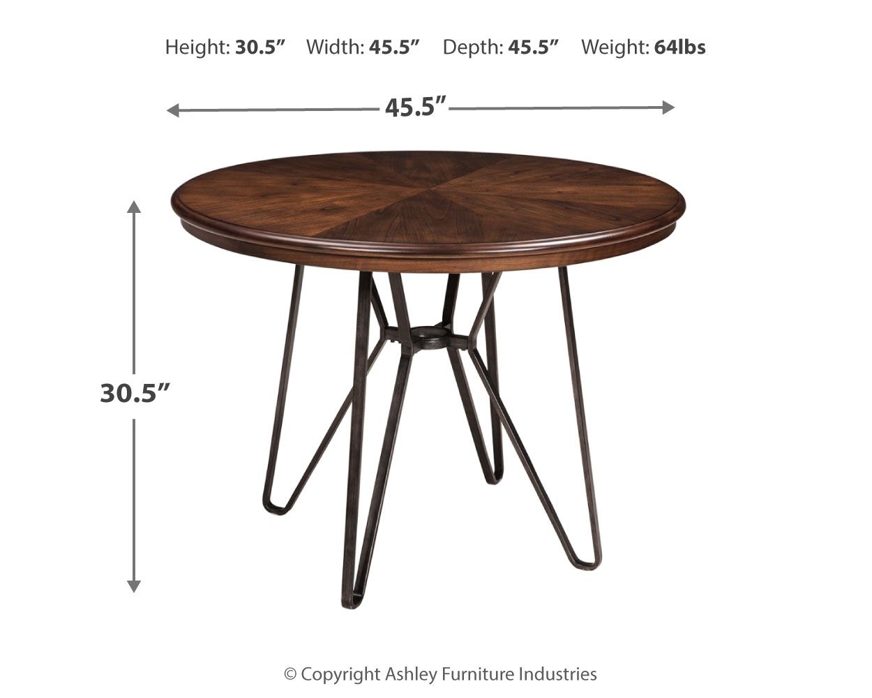 Centiar - Brown - Round Dining Room Table