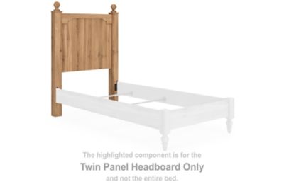 Aleaport - Warm Brown - Twin Panel Headboard