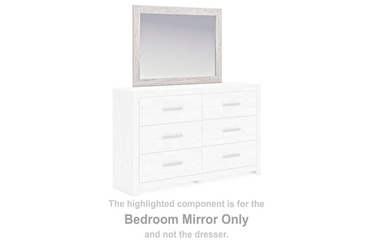 Cayboni - Bedroom Mirror - Whitewash