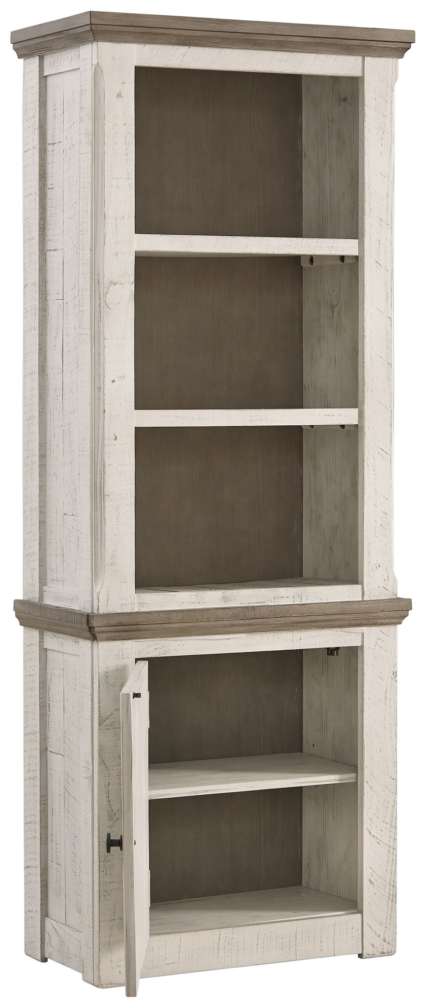 Havalance - Left Pier Cabinet - Brown / Beige
