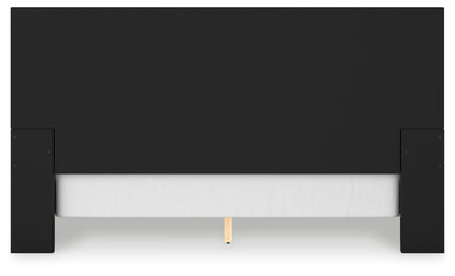 Londer - Black - King Panel Bed