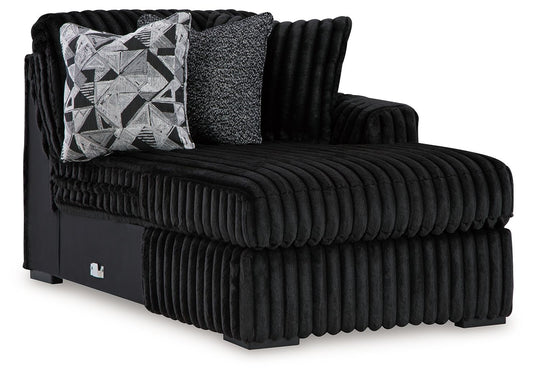 Midnight-Madness - Raf Corner Chaise - Onyx
