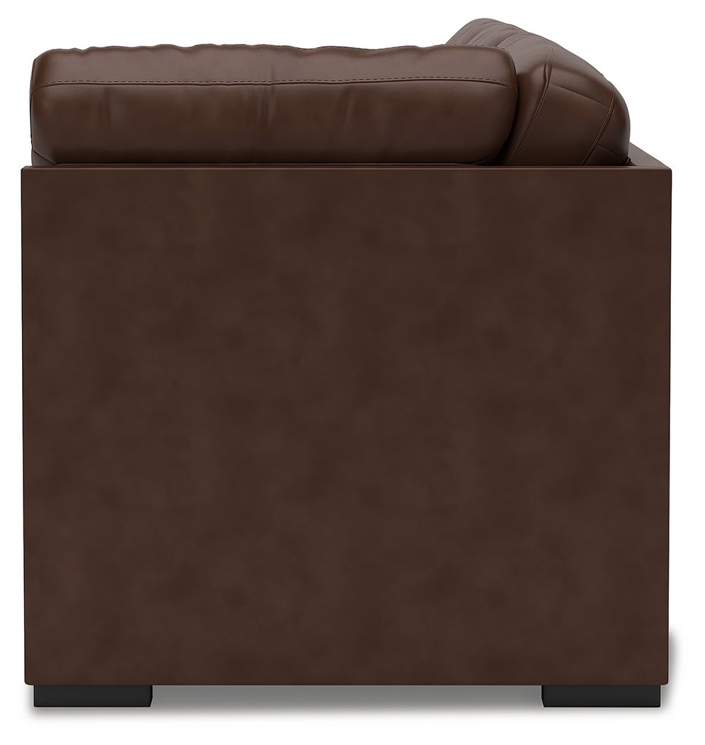 McDowlan - LAF Sofa With Corner Wedge - Coffee