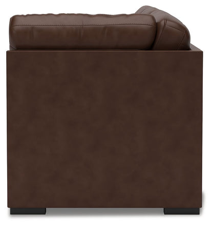 McDowlan - LAF Sofa With Corner Wedge - Coffee
