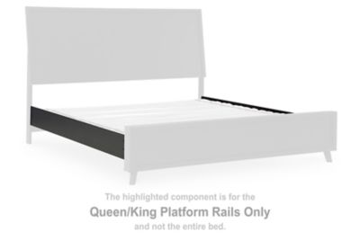 Danziar - Queen / King Platform Rails - Black
