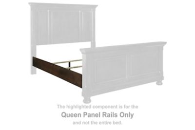 Porter - Queen Panel Rails - Rustic Brown