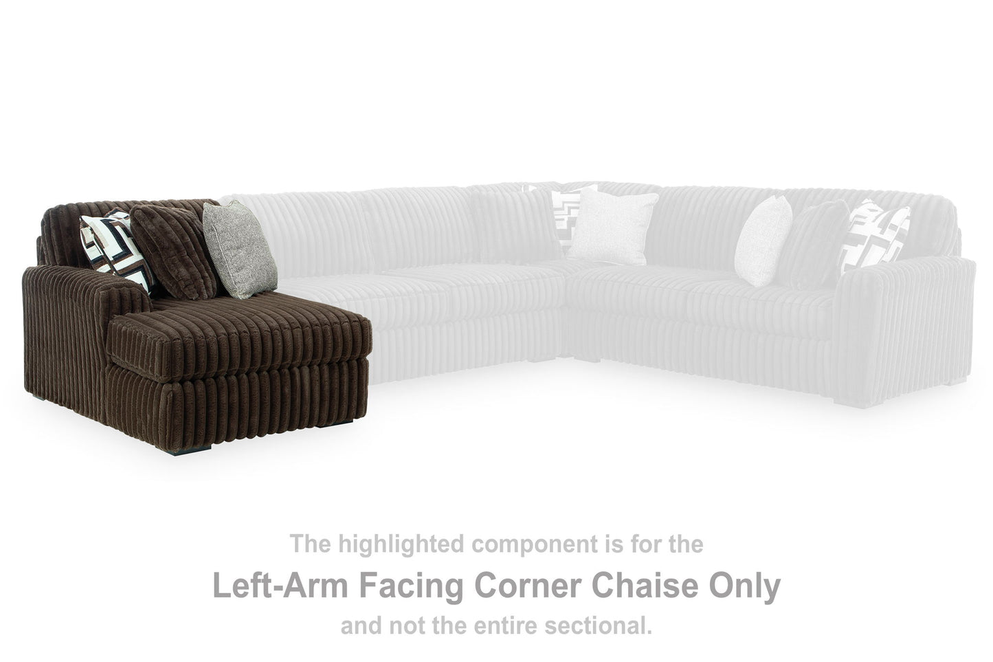 Midnight-Madness - LAF Corner Chaise - Chocolate