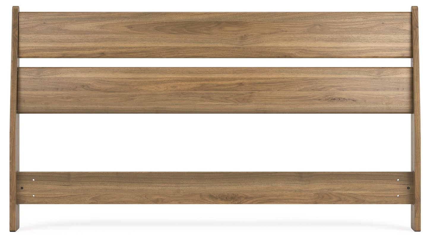 Deanlow - Queen Panel Headboard - Honey