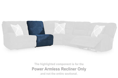 Acklen Place - Navy - Power Armless Recliner With Adj Headrest