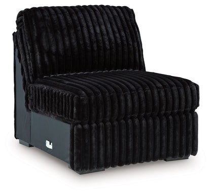 Midnight-Madness - Armless Chair - Onyx